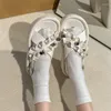 Sandálias femininas sapatos casuais plataforma couro pu slides 2023 moda verão dedo do pé aberto vestido de grife chinelos de praia senhoras Zapatos