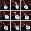 Choker Blanc Cz Pavé Multi Types Motifs Charme Perles D'eau Douce Perles Dainty Or Pendentif Colliers Collier Pour Femmes Bijoux