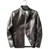 Motorcycle Apparel Autumn Thin Leather Jacket Short Men's PU Youth Self-cultivation Clothing