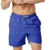 Calzoncillos Pantalones de natación para hombres Ropa interior sexy sólida para hombre Nylon Estilo de verano Moda Casual Pantalones de playa de color puro W0321