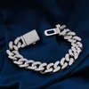 Gioielli firmati Custom Iced Out 925 Sterling Silver 10K 14K 18K Moissanite Cuban Link Bracciale Mens Rapper Gioielli Hip Hop