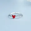 Band Ringen Groothandel Echte Zilveren Kleur Liefde Hart Ringen Voor Vrouwen Statement Sieraden Vinger Ring anillos mujer bijoux x0625