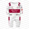 Rompers Racing Bottas Formuła One Extreme Sports Baby kombinezon dla chłopców i dziewcząt Oddychający oddychanie Alfa Romeo Team 230626