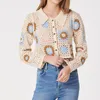 Maglieria femminile abbottonate scavate a fiori a maglia cardigan corto da donna coreano manica lunga maglione kawaii femme all'ingrosso