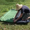 Colchão inflável ao ar livre à prova d'água, tapete de enchimento de ar para dormir, almofada de dormir portátil para viagem, acampamento, cama de dormir