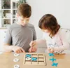 XO Triple Well Chess Toys Jiugongge Triple Chess Ouder-kind interactief desktopspel Schaakbord