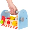 Verktyg Workshop Wood Toolbox låtsas Play Set Montessori Children Toy for Boys Nut Demontering Skruvmontering Simulering Reparation Carpenter Tool 230626