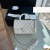 Bolsa de grife Bolsas caviar bolsas crossbody alça grande sabor pele de vaca mini bolsa diamante bolsa casual couro pequeno corpo transversal feminino a bolsa