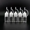 100PCS 5ML Plastic PET Dropper bottle Metal Needle Tip Needle Cap dropper bottles Squeezable vapor laboratory paraphernalia Pxwnc