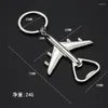 Nyckelringar Rostfritt stål Planflasköppnare Keychain Safe Aircraft Key Chain Airplane Keyring Pendant For Pilot Flight Gift Jewelry