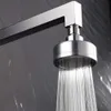 Bathroom Shower Heads 304 stainless wire drawing pressurized water saving shower head small top spray shower can disassemble wash showerhead R230627