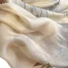 Foulards printemps et automne mode coréen surdimensionné fil Flexible châle été crème solaire femmes imprimé plage foulard en soie