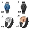 Tendance innovante étudiant boule d'acier en ligne célébrité métal hommes et femmes mode sport montre à quartz montre en acier bleu Tik Tok