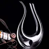 バーツール1000mlハイグレードクリスタルUshaped Wine Decanter Gift Box Harp Swan Creative Separator Set R 230627