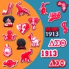 Charms Buty do zatykania aka Zeta Phi Beta But Decoration Delta Sigma theta Bractwa