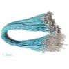 Цепи 1,5 мм восковая кожа змеиное ожерелье бисерный шнур String Rope Wire Extender Chain с застежкой-лобстером Diy Jewelry Drop Delivery Ne Dhpf2