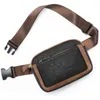 Waist Bags Women Chest Bag Buckle Adjustable Shoulder Strap Fanny Pack High Capacity Zipper Closure Messenger Faux Leather Belt