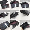 26072 26070 Varsity Stripe Hombres Mujeres Cartera larga corta Monedero Dompet Lelaki Wanita