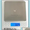 Weegschalen Elektronische Digitale Display Schaal 500G/0 01G 1000G/0 1G 2000G/0 3000G/0 Keuken Sieraden Gewicht Dh0Pk