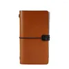 Maletines Unisex Cuero Business Notebook Bloc de notas Creative Diary Hand Book Antique INS