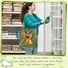 Hundbilstol täcker kattpåse form kant husdjur axel och liten duk utflykt handväska