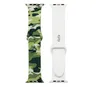 Floral Flower Soft Silicone watch Straps for apple iWatch bands Series 1 2 3 4 5 6 38mm 42mm 40mm 44mm