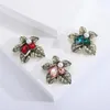 Brooches Female Vintage Crystal Flower For Women Luxury Pearl Alloy Plant Wedding Party Daily Clothing Bag Hat Brooch Safety Pin