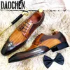 Boots marque hommes chaussures en cuir lacets up pointues couleurs mixtes brogues oxford mens robes chaussures office de mariage chaussures formelles hommes