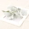 Fleurs séchées plantes artificielles feuilles floues diy artisanat d'hiver fausse fleur fleur de mariage blanc décor