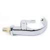 1pcs Évier comptoir cascade de salle de bain bassin de salle de bain Single Lever Taps Chrome Square mono robinet anti-doigtprint livraison gratuite