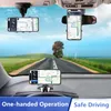 3 in 1 Auto Telefoon Houder Dashboard Achteruitkijkspiegel Mobiele Telefoon GPS Navigatie Beugel Verstelbare Auto Telefoon Houder Voor iPhone 13