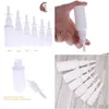 Porte-clés 1Pc Blanc Vide En Plastique Bouteilles De Pulvérisation Nasale Pompe Nez Brouillard Bouteille Pour Emballage Médical 5Ml 10Ml 15Ml Dhtyj