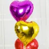 18 Zoll herzförmiger Aluminiumfolienballon Hochzeitsfeier Dekoration Einfarbige Luftballons Valentinstag Kindergeburtstag Dekor TH0472