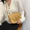 American Style Versatile Women's Bag New Fashion Texture Shoulder Messenger Bag Simple Fashion Portable Small Square Bags Wholesale