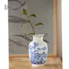 Wazony nowy chiński wazon wazon jingdezhen porcelanowa kaolin kwiat wazon wystrój domu ręcznie robione lśniące wazony różowe x0630