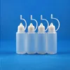 100 uppsättningar/parti 20 ml plastmetallnåldroppar flaskor gummisäkra spetsar ldpe flytande ögondroppar e ångolja 20 ml gibui