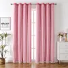 Cortinas Cortinas Estrelas para Quarto de Meninas Cortinas Blackout Dupla Camada Transparente Sobreposição com Laço Laço para Decoração de Quarto Infantil Princesa Estrela 230626