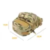 Sacs multifonctions Sac à dos d'hydratation tactique extérieur en nylon Système Molle léger et étanche Pochette Moll Sac Edc Chasse Camping CyclismeHKD230627