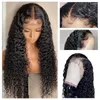 Lace Frontal Wig Deep Wave 30 Inch Curly Human Hair Wigs For Black Women Pre Plucked 13x4 13x6 Hd Water Front