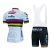 Cycling Jersey Sets Quick Step Cycling Team Bib Set MTB Jersey Mountain Bike Clothing Summer Shirt Men Short Maillot Bicycle Uniform Top Outfit 230626