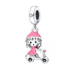 925 perles en argent breloques fit pandora charme Octopus Parrot Skateboard Series set Pendentif