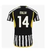 Kids Football Kit 23 24 Vlahovic Chiesa voetbalshirts 2023 2024 Milik Juves volledige set uniformen 3-14 jaar oud Pogba Bonucci di Maria