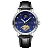 Marken-Armbanduhren für Damen und Herren, klassisches Automatikwerk, Leder, Luminouswiese, Schweizer Tevise De Luxe-Armbanduhr für Herren, mechanisch, SWU9LYP4