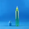 100 pezzi Flacone contagocce in plastica da 30 ml COLORE VERDE Altamente trasparente Con tappi a doppia prova Sicurezza bambini Ladro Sicuro capezzoli lunghi Kvxhd