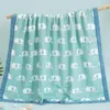 Filtar Swaddling 110x110cm 120x150cm 6 lager Muslin Boy Girl Children Sleep Filte Swaddle Bath Handduk 100% Bomull Born Wrap 230626