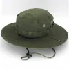 Designer Seau Chapeau Camouflage Jungle Casquette Militaire Pour Adultes Hommes Femmes Cowboy Réglable Boonie Chapeaux Pêche Printemps Été