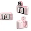 Caméras jouets Appareil photo numérique pour enfants Jouets 20 pouces IPS Écran Caméscope HD 1080P Rotation à 180 degrés Enregistreur vidéo portable Cadeau pour enfants 230626