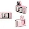 Fotocamere giocattolo Fotocamera digitale per bambini Giocattoli Schermo IPS da 20 pollici Videocamera HD 1080P Rotazione di 180 gradi Videoregistratore portatile Regalo per bambini 230626