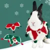 Wózki świąteczny kołnierz króliki pies pies kotka szalik kostium zwierzaka bandana szalik świąteczny do dekoracji świątecznej