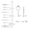 Bakformar 6 Set Tray Hardware For Cake Stand 3 Tier Fitting Holder Wedding and Party Serving